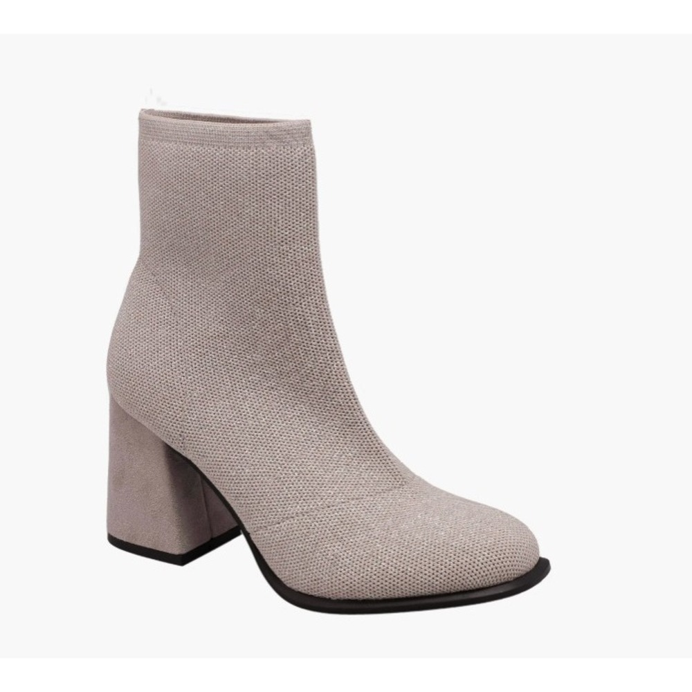 MIA PIANA Women's Ankle Boots Size 8.5 Glitter Black 3.15-inch Block Heel NIB